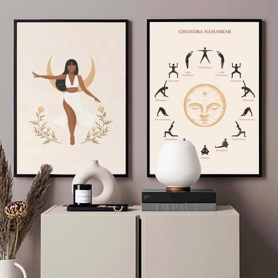 Home Gym Zen - Spirituelles Dekor, Yoga, Fitnessstudio, Zen-Poster, minimalistischer