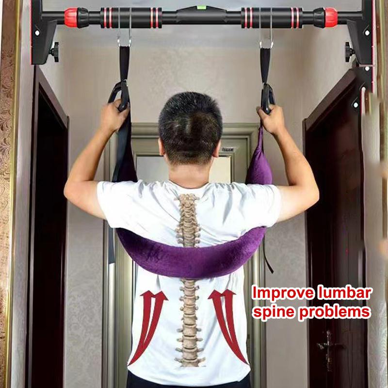 Weight Belt Lifting - Heimtrainer Lendenwirbel-Traktionsgurt Verstellbare Horizontale Stange Rückenstreckung