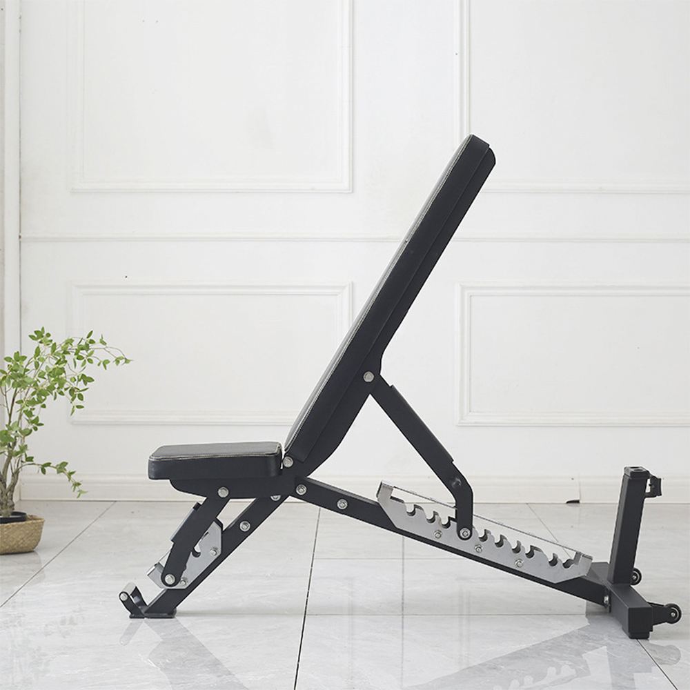 Home Gym Bench - Kommerzielle faltbare flache Hantel-verstellbare Bänke, Heim-Fitness-Trainingsbank,