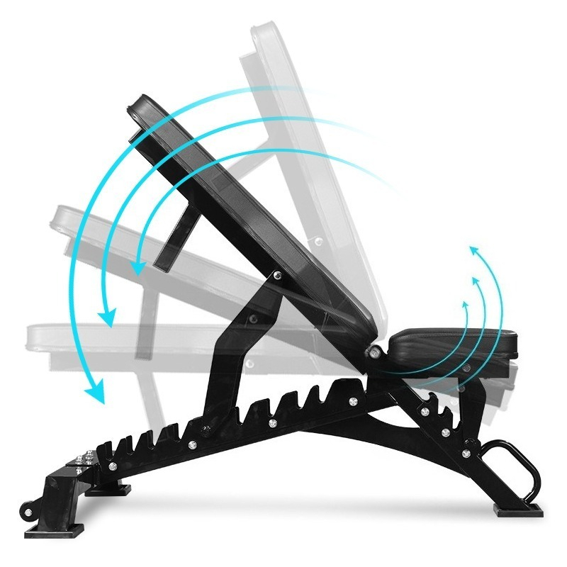 Home Gym Bench - Kommerzielle Metall-Hantelbank, verstellbar und faltbar, für