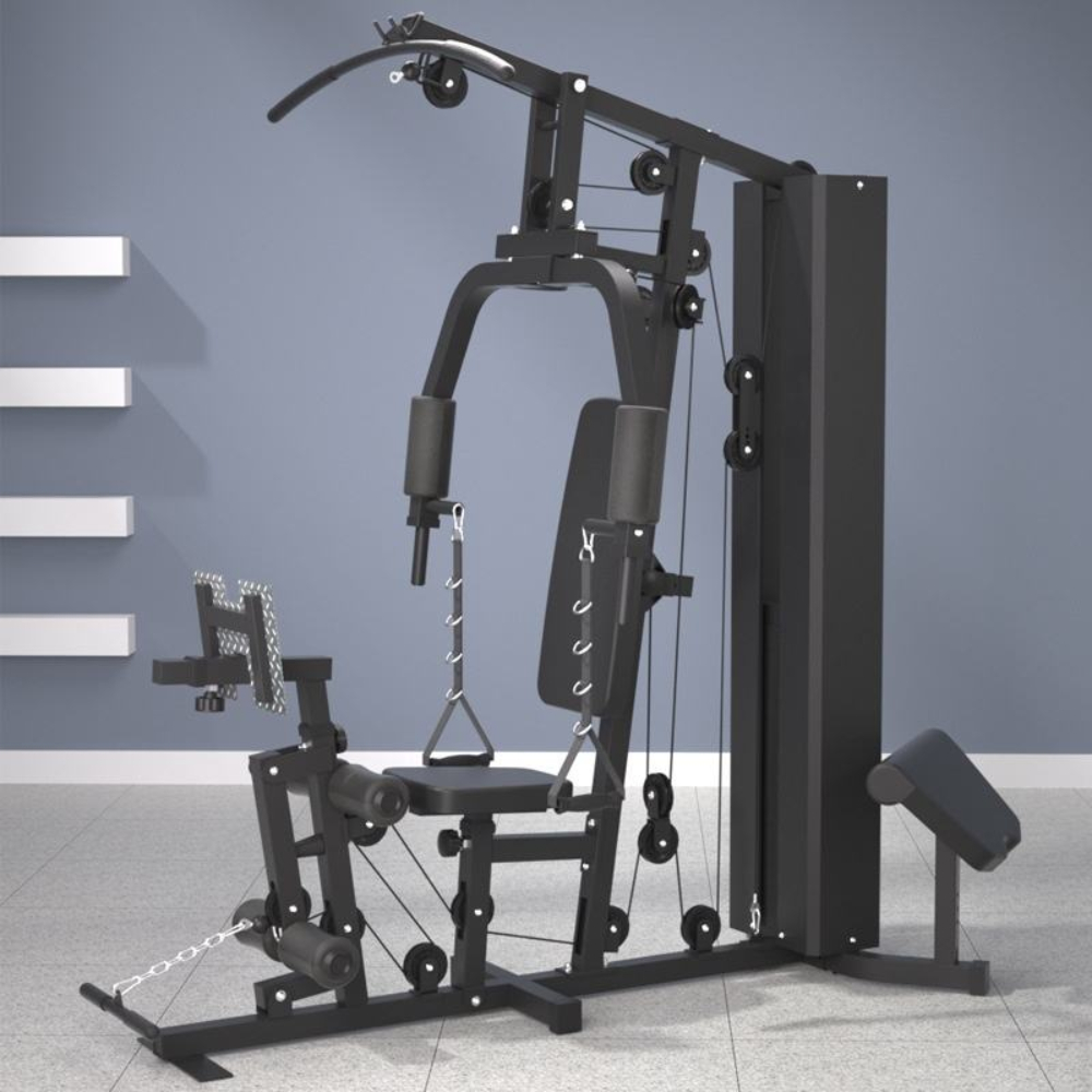 Home Gym Cable - Multifunktionales Heim-Fitnessgerät Ganzkörper-Workout Kabelzugsystem Krafttraining Fitness-Übungsgerät
