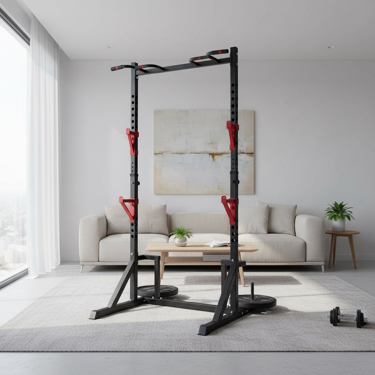 Verstellbares Power Rack mit K – Home Gym Pull Up Bewertung und Preis