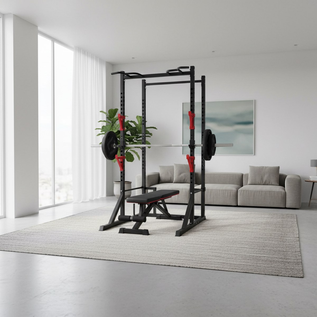 Verstellbares Power Rack mit K – Home Gym Pull Up Bewertung und Preis