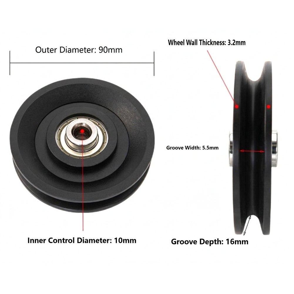 2 Stück Nylon-Laufrollen aus E – Home Gym Cable Bewertung und Preis
