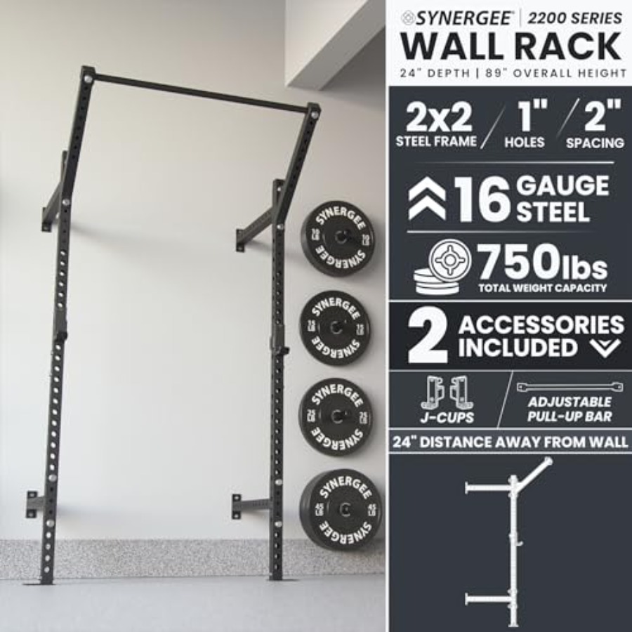 Wandmontiertes Squat-Rack für  – Home Gym Pull Up Bewertung und Preis