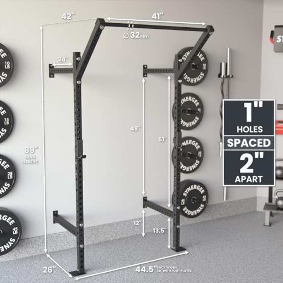 Wandmontiertes Squat-Rack für  – Home Gym Pull Up Bewertung und Preis