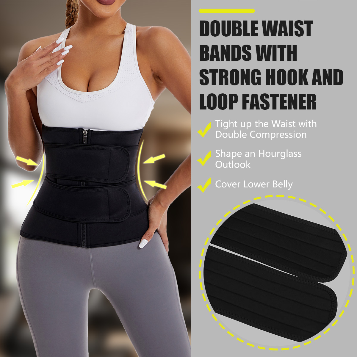 Damen-Taillentrainer-Gürtel mi – Weight Belt Lifting Bewertung und Preis