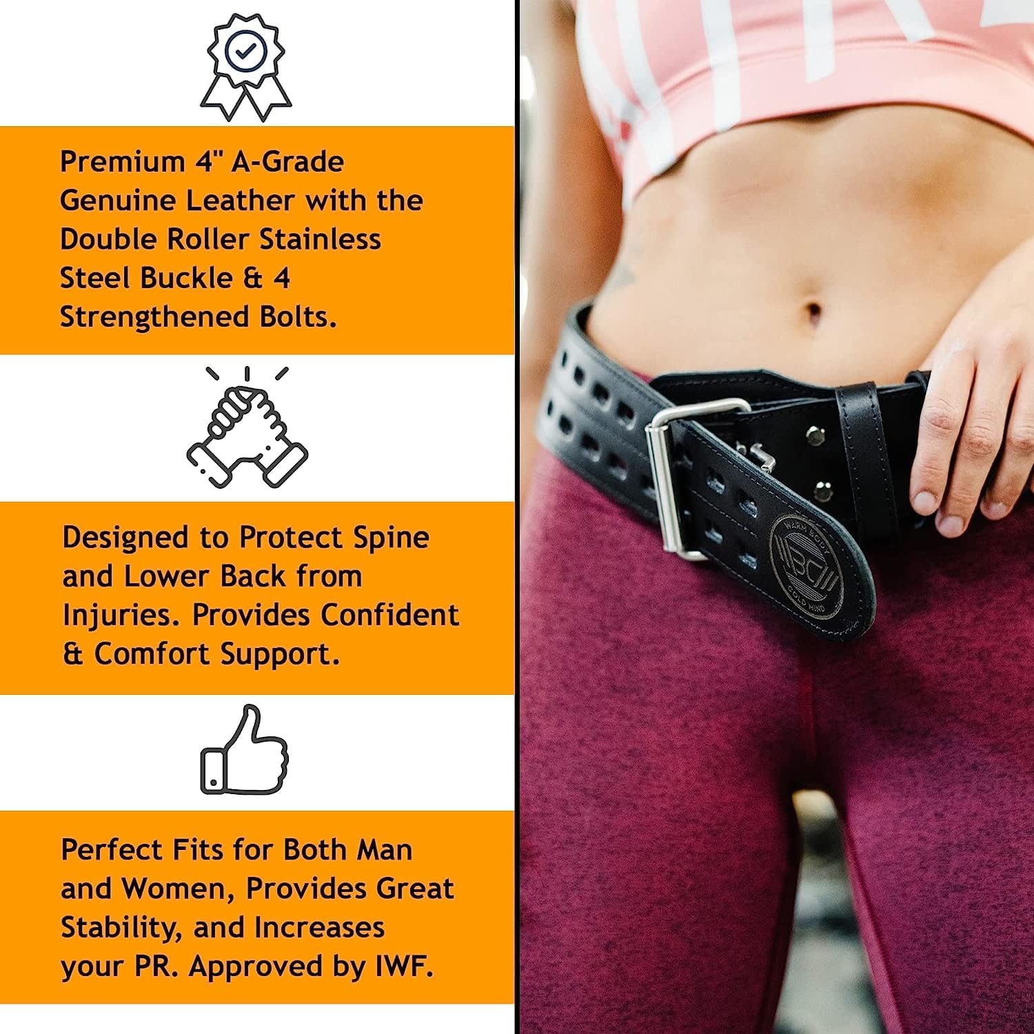 Leder-Gewichthebergürtel für d – Weight Belt Lifting Bewertung und Preis