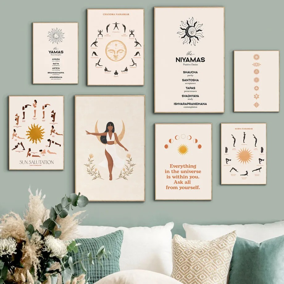 Spirituelles Dekor, Yoga, Fitn – Home Gym Zen Bewertung und Preis