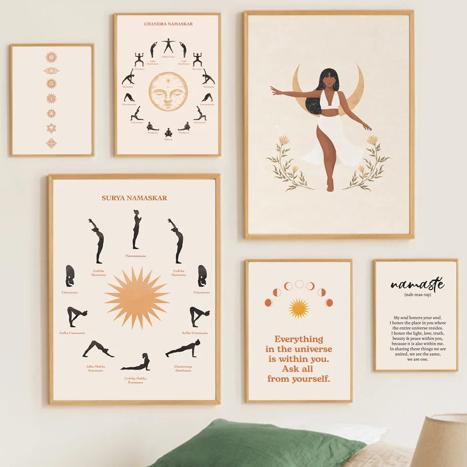 Spirituelles Dekor, Yoga, Fitn – Home Gym Zen Bewertung und Preis