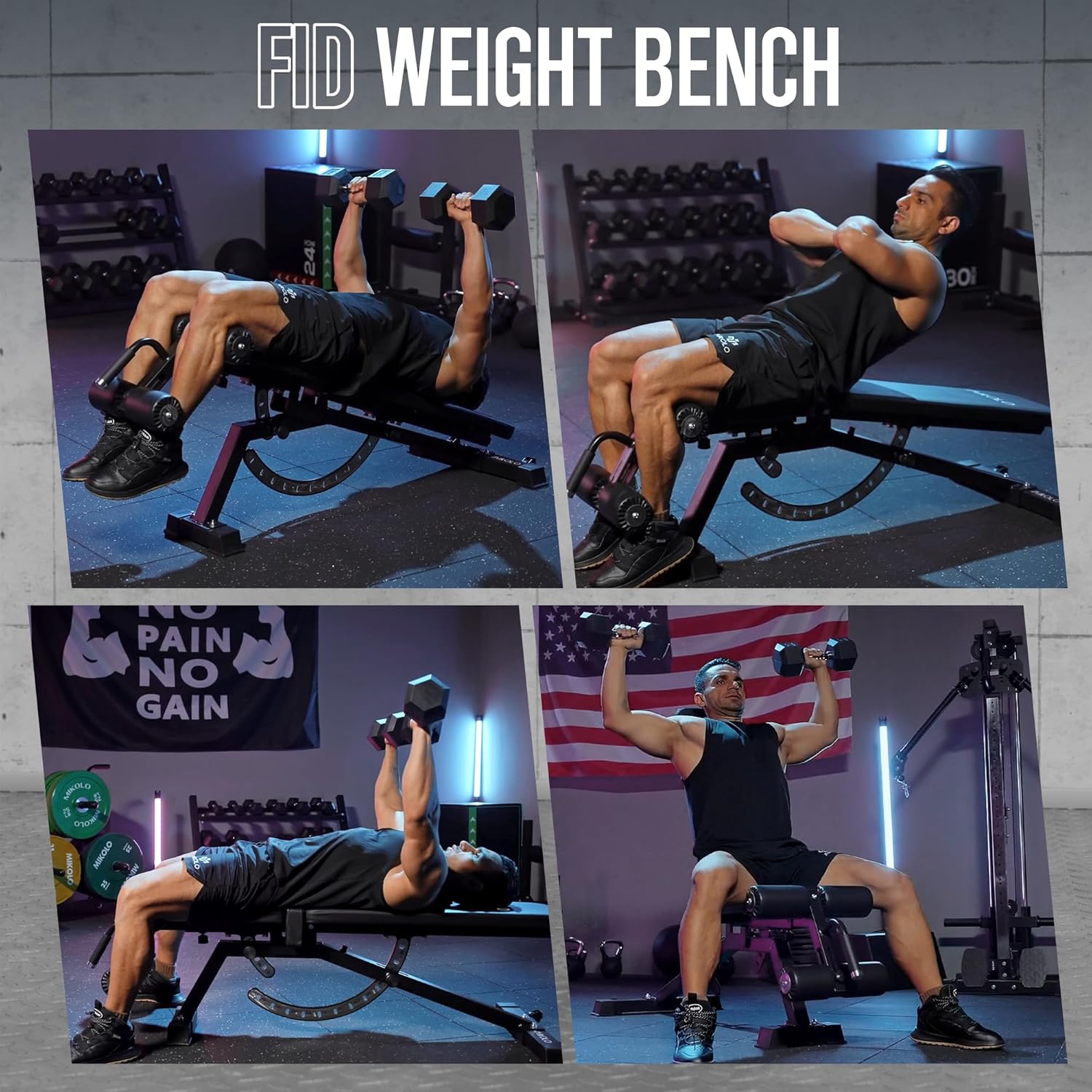 Hantelbank für Zuhause - Stahl – Home Gym Bench Bewertung und Preis