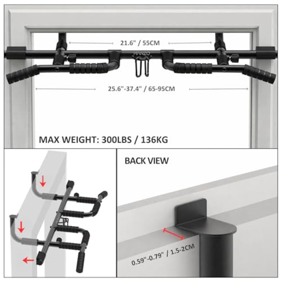 Türklimmzugstange-Set mit Aufh – Home Gym Pull Up Bewertung und Preis