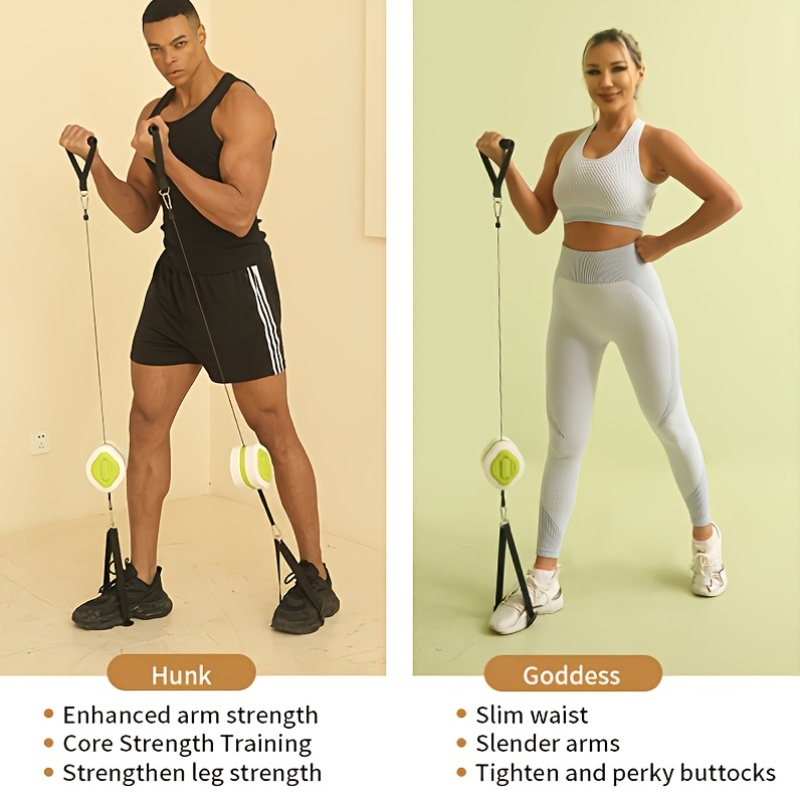 Tragbares Einziehbares Kabel-T – Home Gym Resistance Machine Bewertung und Preis