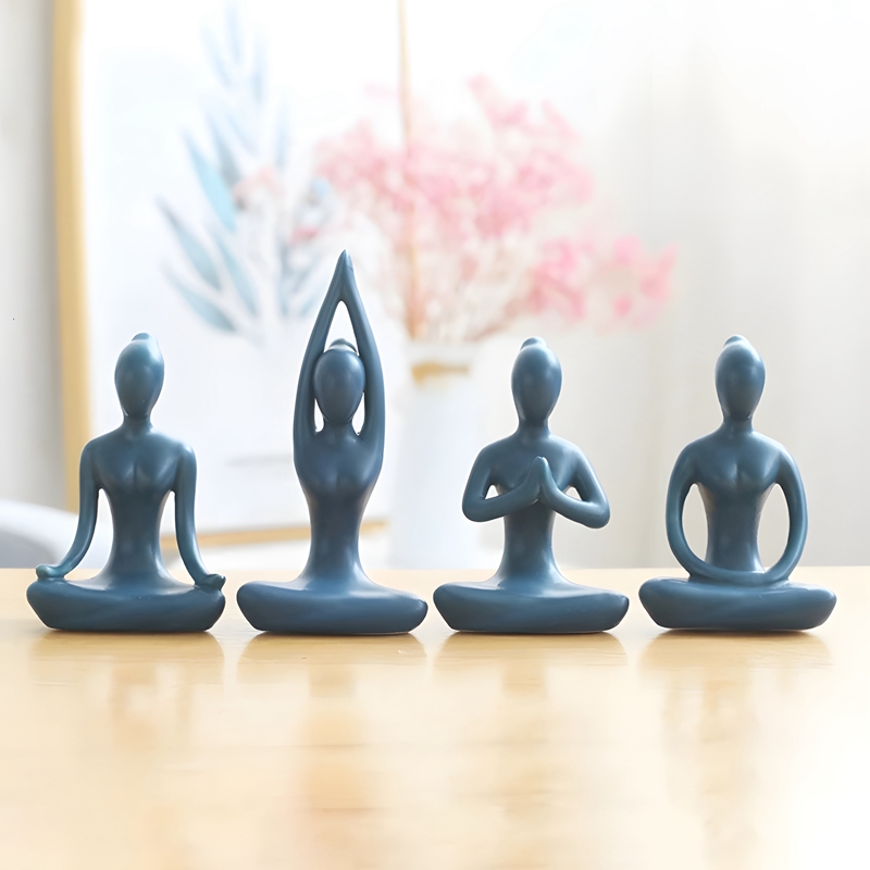 Abstrakte Yoga-Posen Zen Keram – Home Gym Zen Bewertung und Preis